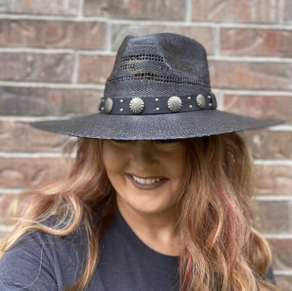 Charlie Horse Straw Hat with detailed hat band